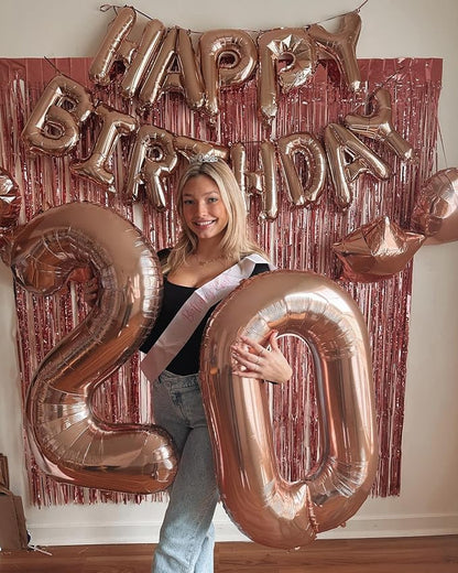 Rose Gold 17 Balloon - Image 2