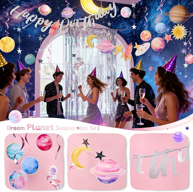 Pre-strung Space Party Decorations - Image 3