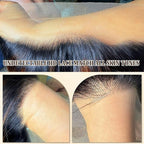 Ombre Highlight Lace Front Wig Human Hair Pre Plucked 200 Density HD Transparent 13x6 Body Wave Lace Frontal Human Hair Wigs for Women 28inch