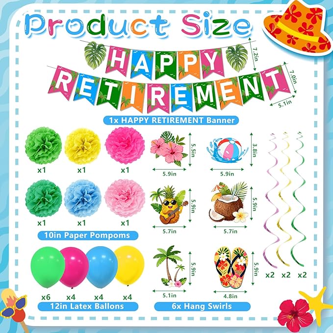 Hawaiian Retirement Party Decorations - Image 2