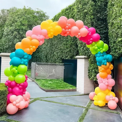 Rainbow Balloons, 12 Inch 50pcs Multicolor Rainbow Balloon Teal Blue Green - Image 6