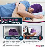 Magic Gel Migraine Ice Head Wrap - Real Migraine & Headache Relief | The Original Headache Cap | Cold, Comfortable, Dark & Cool; Endorsed by Physicians, Loved by Thousands - Purple