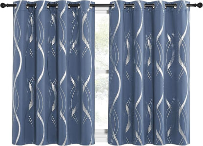 NICETOWN Bedroom Curtains Small Blackout Panels, Biscotti Beige, 34 by 54 Inch - Image 2