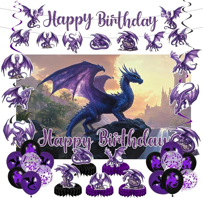 Dragon Birthday Party Decoration by Unknown