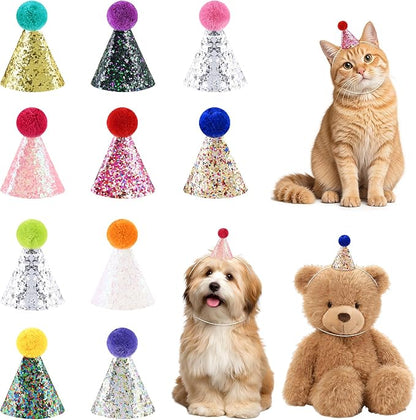 CANREVEL Mini Party Hats for Stuffed Animals Headwear, Birthday Hats by CANREVEL