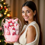 Gift Basket Christmas Gifts for Women Spa Set Lily & Peony Home Spa Set, Beauty Personal Care Set Jojoba Oil, Spa Self Care Kit, Bath Body For Thank You, Birthday Gifts
