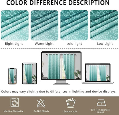 DWCN 100% Blackout Curtains for Bedroom 63 Inch Long - Image 9