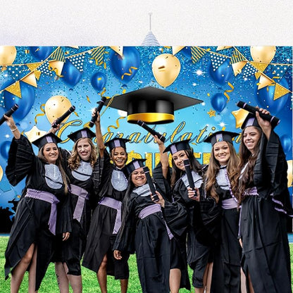 Large Grad Congratulations Banner Graduation Decorations Class of 2026 | 72x44 - Image 5