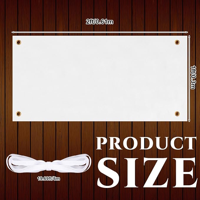 Zonon Large Blank Banners And Signs Polyester Oxford Cloth Sublimation Banner - Image 3