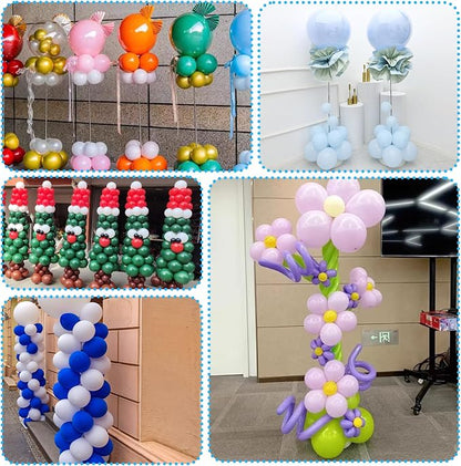 Balloon Column Stand Set of 6, 6.8ft Height Adjustable Balloon Tower Pillar - Image 6