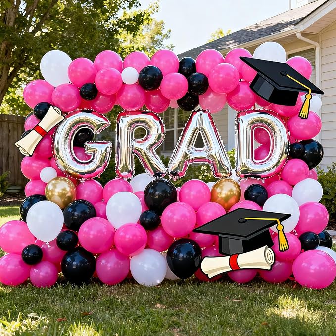 50pcs Hot Pink Balloons 12 Inch Vibrant Pink Latex Balloons - Image 4