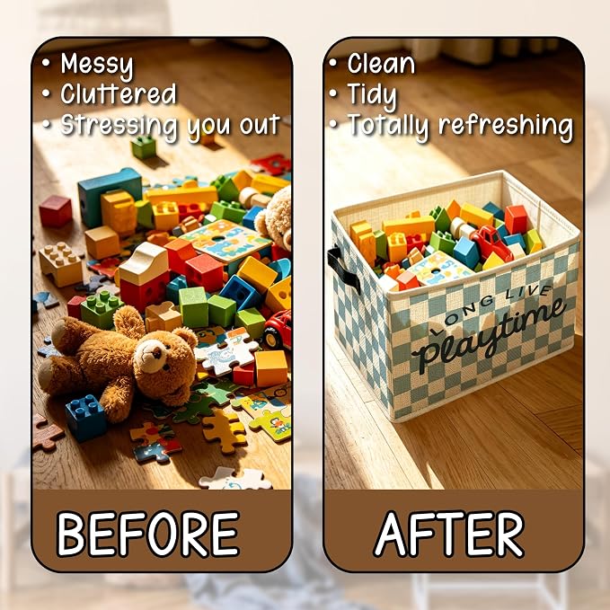 Kids Playroom Foldable Storage Bins Box - Image 6