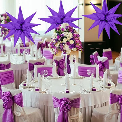 ZAKVOOR 60 Pcs Star Balloons 12 Spike Foil Explosion Party Decoration Balloons - Image 5