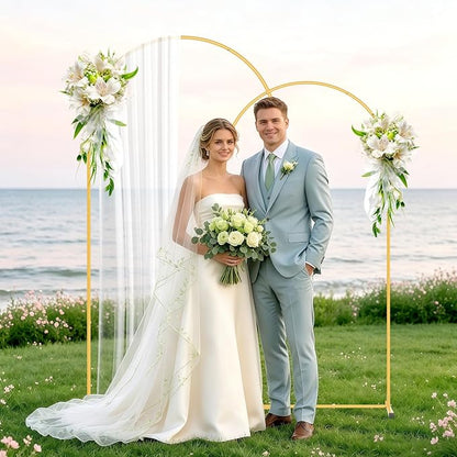 2 Pack Arch Backdrop Stand and Cover Set, Balloon Arch Stand | Metal Background - Image 6