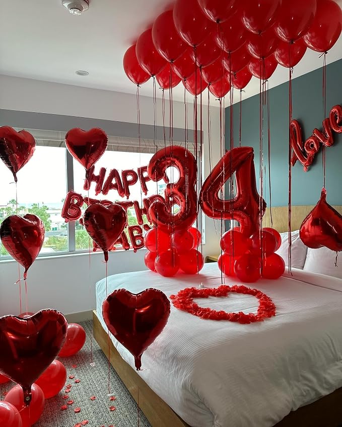 Red Number 13 Balloon 40 Inch - Image 8