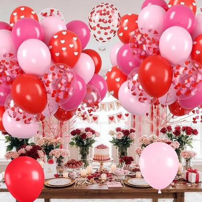 Red and Pink Balloons, Valentine's Day Balloon - Image 4