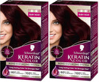 Schwarzkopf Keratin Color Permanent Hair Color, 1.8 Ruby Noir, 1 Application - Professionally Inspired Permanent Hair Dye, for up to 80% Less Breakage vs Untreated Hair and up to 100% Gray Coverage