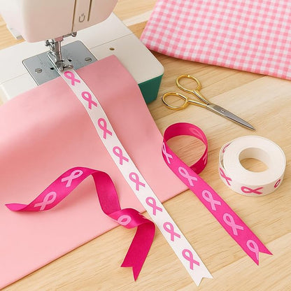 Breast Cancer Awareness Ribbons, 2 Rolls Breast Cancer Ribbons - Image 4