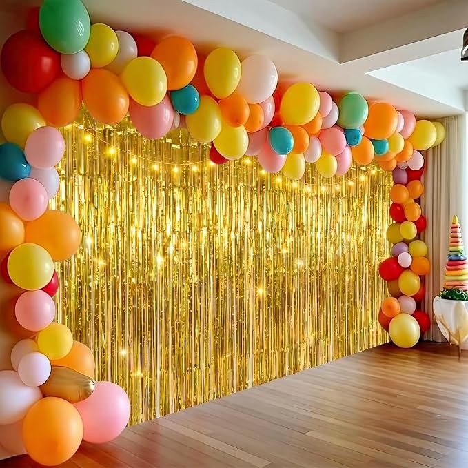 2Pack Gold Party Streamers, Baby Shower, Photo Booth Props - Image 4