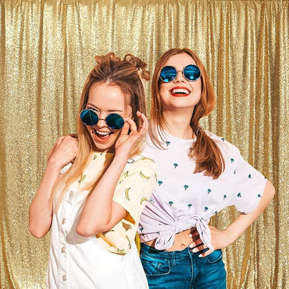 Poise3EHome Gold Sequin Backdrop, 20Ft x 10Ft Glitter Photography Background - Image 3