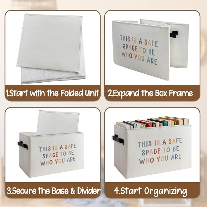 Boho Inspirational Mental Health Storage Basket - Image 4