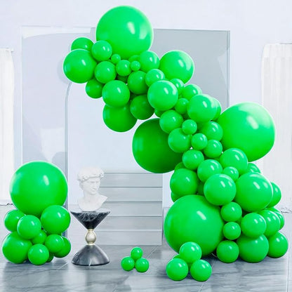 PartyWoo Green Balloons 140pcs Different Sizes of 18 12 10 5 Inch | Balloons by PartyWoo