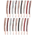 18 Pieces Rhinestone Bobby Pins Crystal Hair Clips Hair Pin Sparkling Hair Barettes Sytling Decorative Accessories for Women and Girls