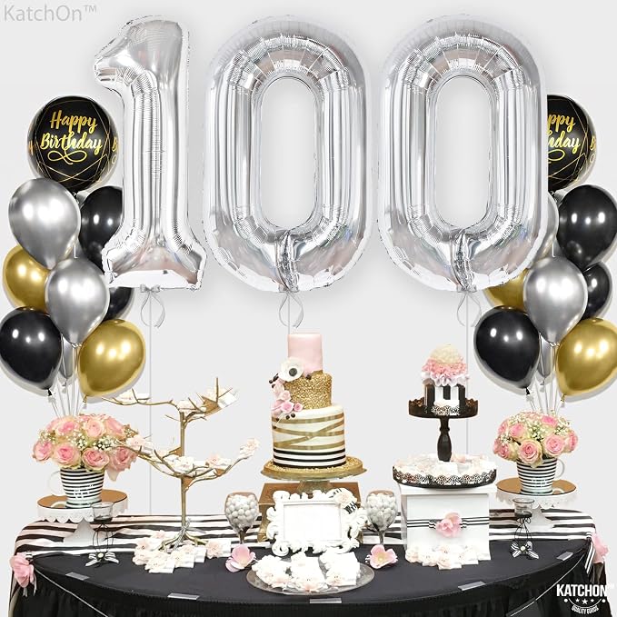 Katchon, Large Silver 100 Balloon Number - Image 6