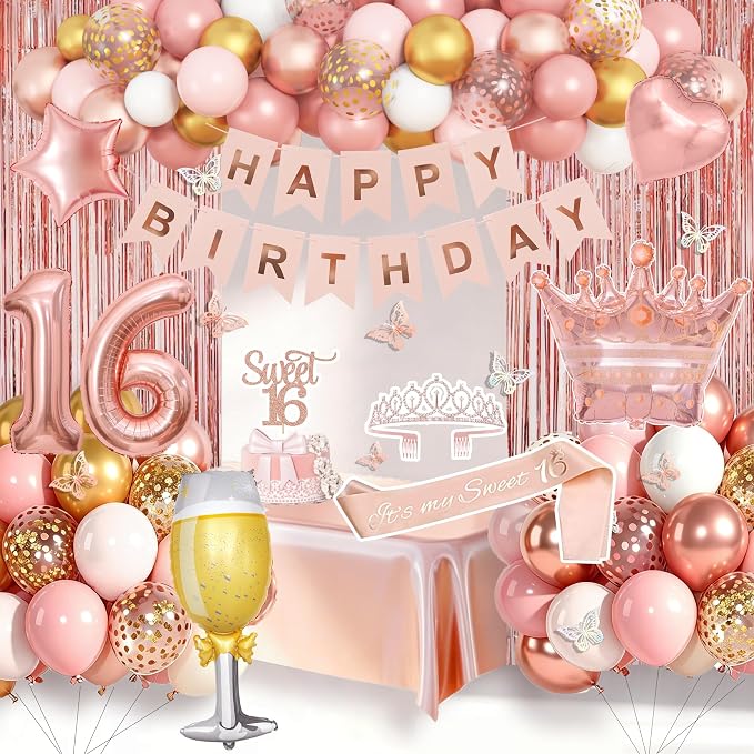 Amandir Sweet 16th Birthday Decorations by Amandir
