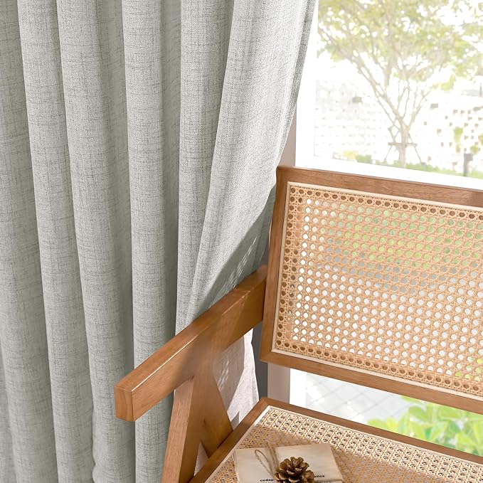 YoungsTex Extra Long Linen Curtains 95 Inch Length - Image 8