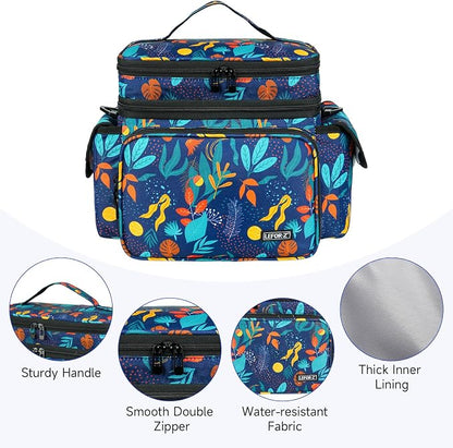 LEFOR·Z Small Sewing Supplies Organizer Bag, Sewing Box | Double-Layer Sewing - Image 5