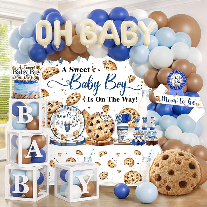 Cocomigo 297PCS Cookie Baby Shower Decorations by cocomigoPartyHome