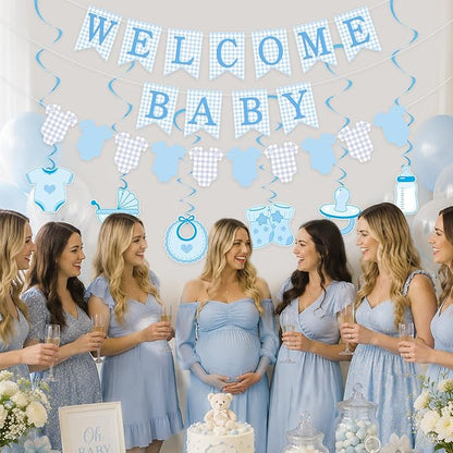 Baby Shower Decorations | Welcome Baby Sign Banner - Image 7