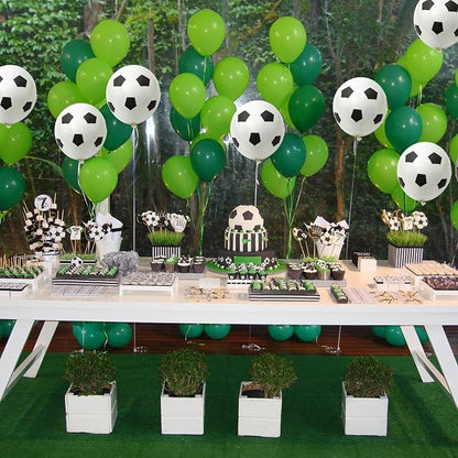 35 Pcs Soccer Ball Balloons, Soccer Party Decorations Supplies - Image 7