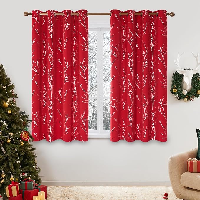 Deconovo Living Room Curtains 63 Inches Long, Thermal Insulated, Room Darkening by Unknown