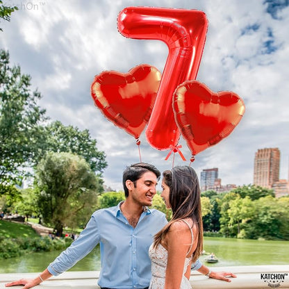 KatchOn, Giant Red Number 7 Balloon - Image 7