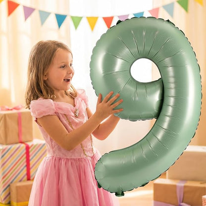 YPSelected 32 Inch Large Foil Helium Number Balloon Birthday Wedding Party 0-9 - Image 2