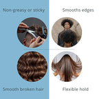 Morfose Deep Aqua Hair Gel Wax with Shiny and Strong Flexible 5 Hold, Manage Flyaways, Braids, and Curls, Professional Hair Styling for Women and Men, Fruity Scent, 5.92 Fl. Oz, (deep aqua)