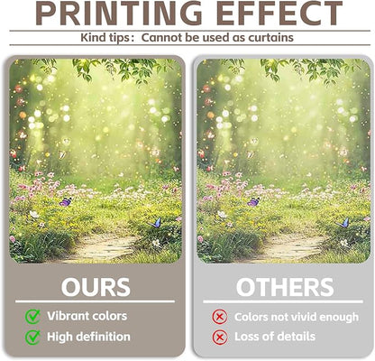7x5ft Enchanted Forest Photography Backdrop Fairy Garden Banner | Fairytale - Image 5