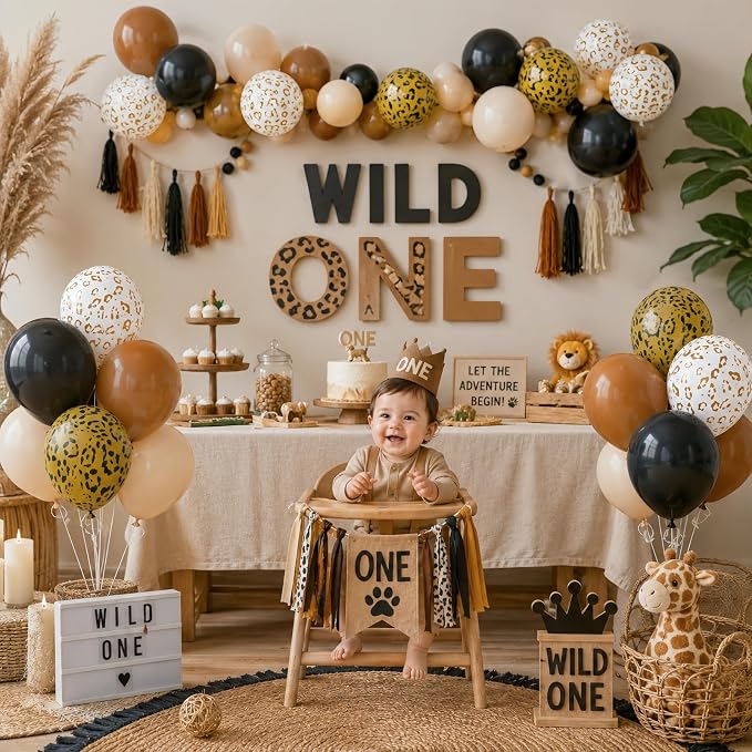 Fall Boho Cheetah Print Balloons - Image 4