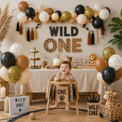 Fall Boho Cheetah Print Balloons - Image 4