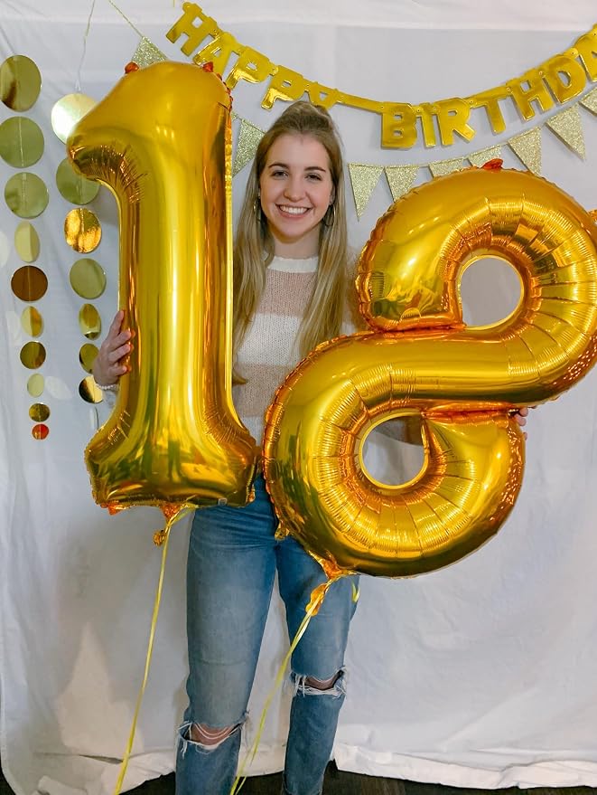 Gold 13 Balloon - Image 4