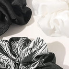 Scrunchies Hair Ties for Women - Big Silk Satin Scrunchie Exra Large Jumbo Gaint Oversized Pact of 4 Scrunchy for Curl Thick Hair Ligas Para el Cabello De Mujer Decoration Hair Accessories Gift