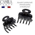 Camila Paris CP2/2 French Hair Clip for Women, Set of 2 Small 1 inch Girls Hair Claw Clips Jaw Fashion Durable and Styling Hair Accessories for Women, Strong Hold No Slip Grip, Made in France