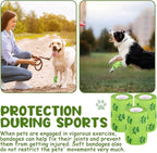 6 Rolls No Chew Bandage for Dogs Bitter Bandage Wrap for Dogs Wound Wrap(Green,3 Inches X 5 yd)