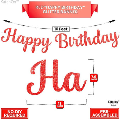 KatchOn Happy Birthday Banner For Birthday Decorations -10 Feet Pre Strung | - Image 2