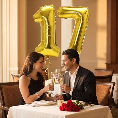 YPSelected 32 Inch Large Foil Helium Number Balloon Birthday Wedding Party 0-9 - Image 3