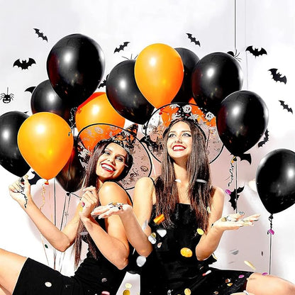 FOTIOMRG Black Balloons 12 inch, 50 Pack Black Party Balloons Good Quality - Image 3