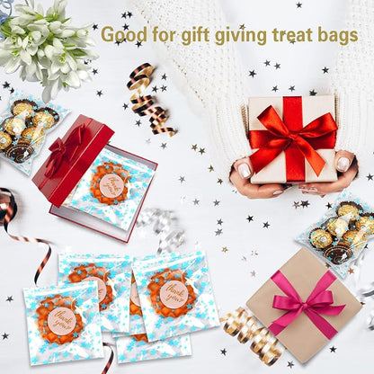 100 Pcs Star Printed Sealable Gift Wrap Cello Cellophane Bags Self sealing - Image 4