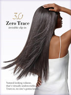 LUVME 0.59mm Zero Trace Invisible Clip in Hair Extensions, Silky Straight 7 Pcs 100g 20 Inch, 100% Real Human Hair Clip Ins, Seven Piece Set for Even Coverage and Natural Silky Style All Day